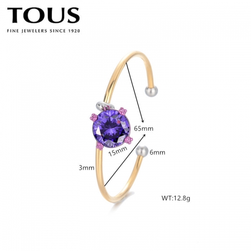 Stainless Steel Tou*s Bangle-DY240710-SL-232G-271-19