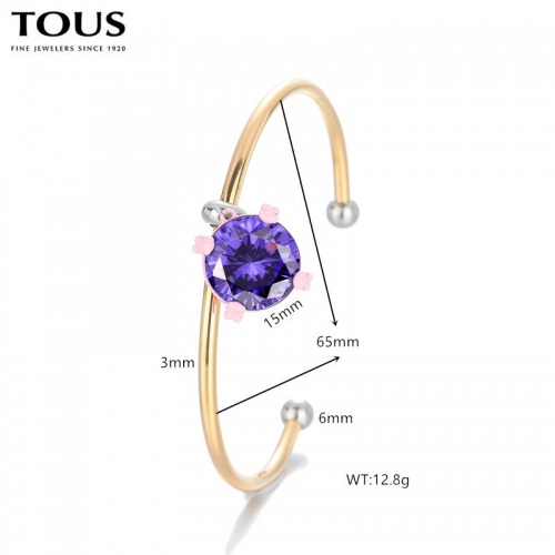 Stainless Steel Tou*s Bangle-DY240710-SL-230G-271-19