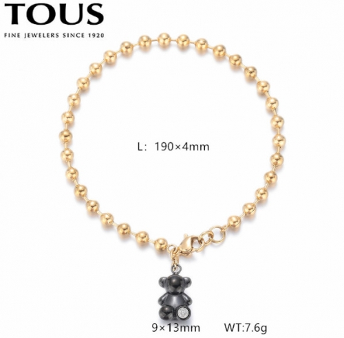 Stainless Steel Tou*s Bracelet-DY240710-SL-271GB-200-14