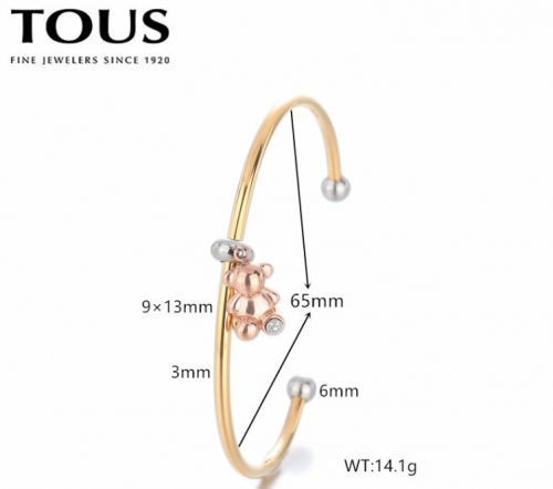 Stainless Steel Tou*s Bangle-DY240710-SL-239GR-286-20