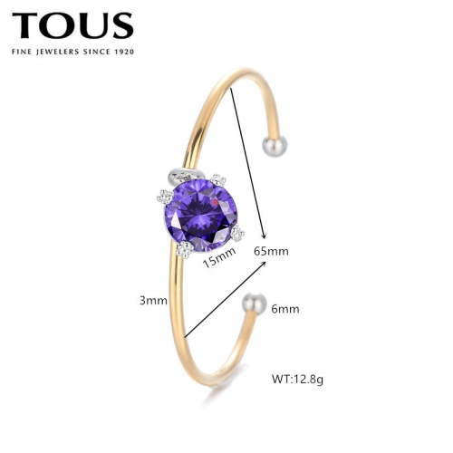 Stainless Steel Tou*s Bangle-DY240710-SL-223G-271-19