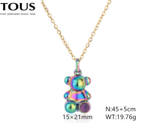 Stainless Steel Tou*s Necklace-DY240710-XL-244GC-229-16