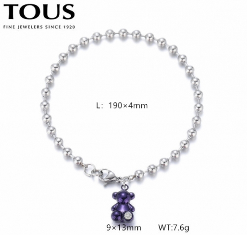 Stainless Steel Tou*s Bracelet-DY240710-SL-273SP-171-12