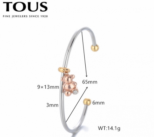 Stainless Steel Tou*s Bangle-DY240710-SL-239SR-257-18