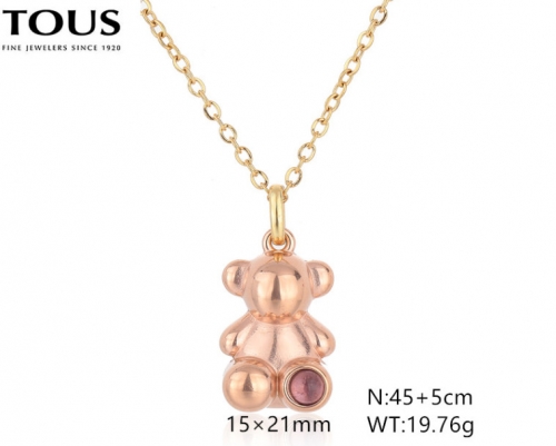 Stainless Steel Tou*s Necklace-DY240710-XL-241GR-229-16