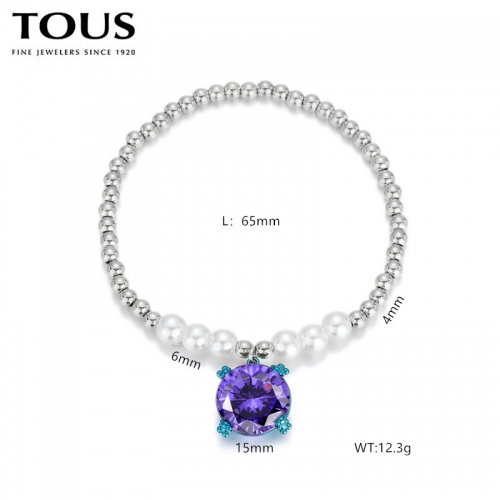 Stainless Steel Tou*s Bracelet-DY240710-SL-221S-214-15