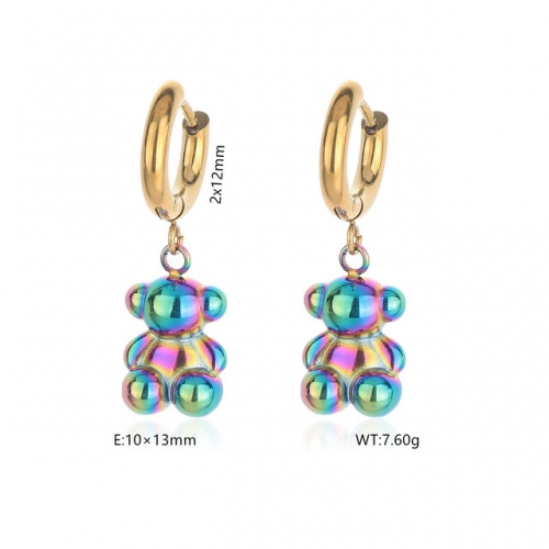 Stainless Steel Tou*s Earrings-DY240710-ED-237GC-200-14