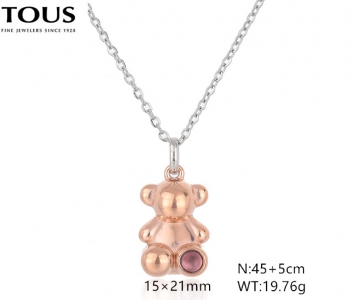 Stainless Steel Tou*s Necklace-DY240710-XL-241SR-214-15