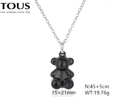 Stainless Steel Tou*s Necklace-DY240710-XL-242SB-214-15