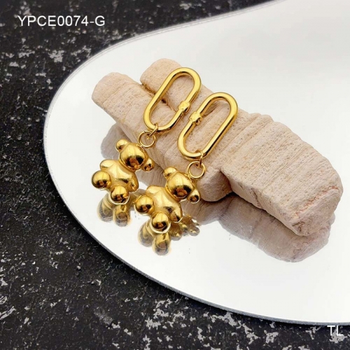 Stainless Steel Tou*s Earrings-SN240710-YPCE0074-G-14.1