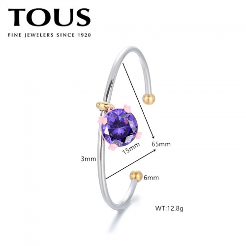 Stainless Steel Tou*s Bangle-DY240710-SL-230S-243-17