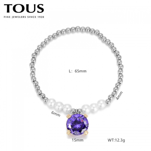 Stainless Steel Tou*s Bracelet-DY240710-SL-210S-214-15