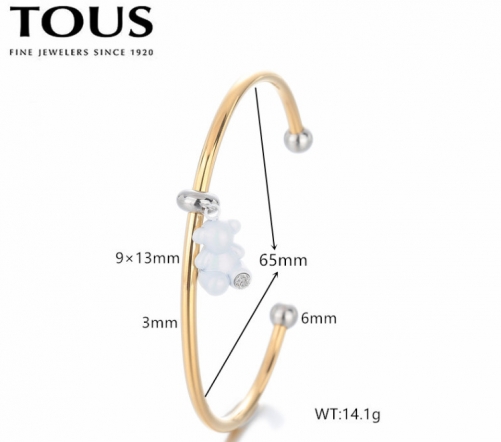 Stainless Steel Tou*s Bangle-DY240710-SL-251GW-28-20