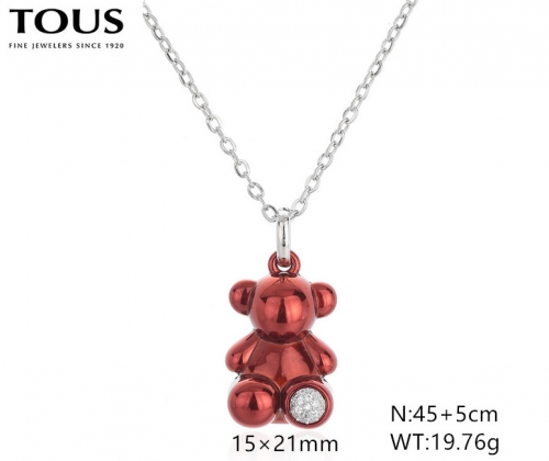 Stainless Steel Tou*s Necklace-DY240710-XL-217S-243-17