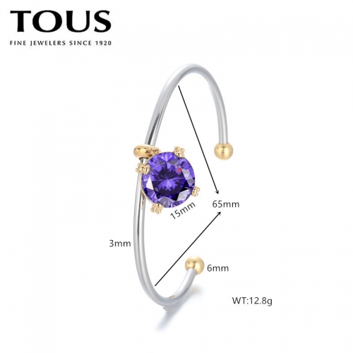 Stainless Steel Tou*s Bangle-DY240710-SL-224S-243-17