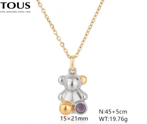 Stainless Steel Tou*s Necklace-DY240710-XL-243GS-229-16