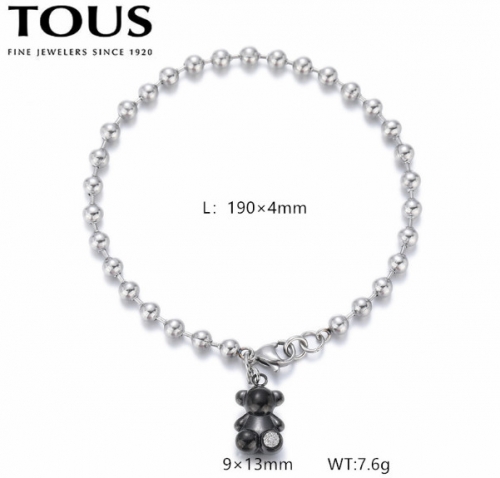 Stainless Steel Tou*s Bracelet-DY240710-SL-271SB-171-12