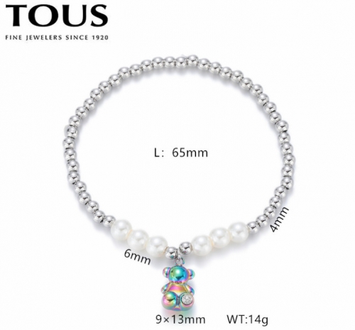 Stainless Steel Tou*s Bracelet-DY240710-SL-256SC-214-15