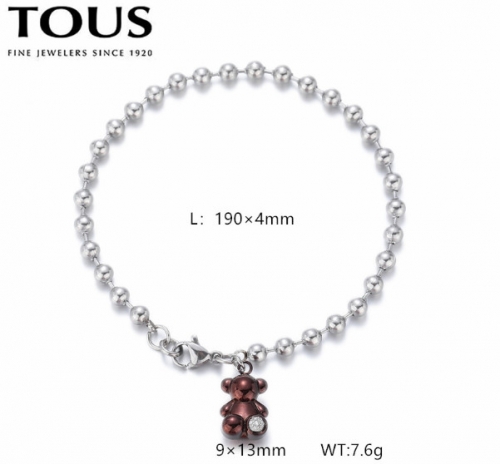 Stainless Steel Tou*s Bracelet-DY240710-SL-276SC-171-12