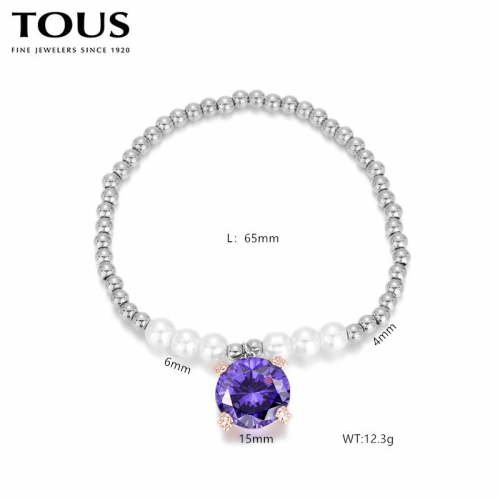 Stainless Steel Tou*s Bracelet-DY240710-SL-211S-214-15