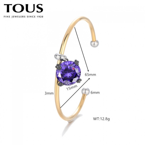 Stainless Steel Tou*s Bangle-DY240710-SL-235G-271-19