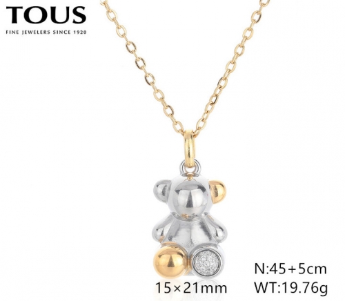 Stainless Steel Tou*s Necklace-DY240710-XL-222G-257-18