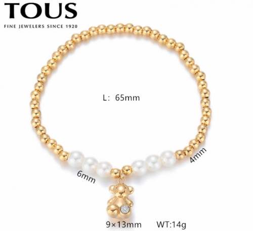 Stainless Steel Tou*s Bracelet-DY240710-SL-253G-243-17