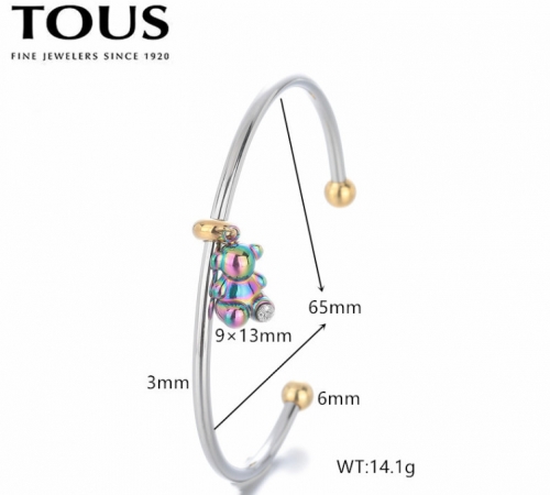 Stainless Steel Tou*s Bangle-DY240710-SL-242SC-257-18