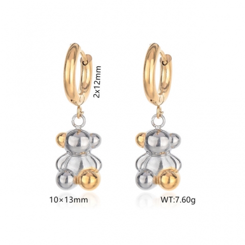 Stainless Steel Tou*s Earrings-DY240710-ED-236GS-200-14