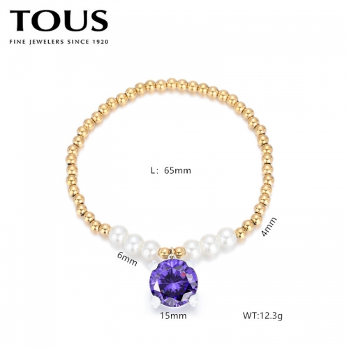 Stainless Steel Tou*s Bracelet-DY240710-SL-214G-243-17