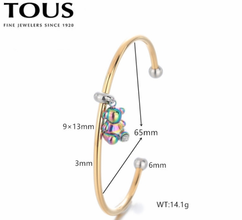 Stainless Steel Tou*s Bangle-DY240710-SL-242GC-286-20