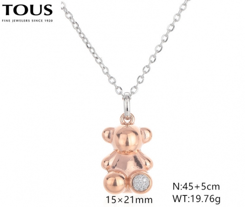 Stainless Steel Tou*s Necklace-DY240710-XL-212S-243-17