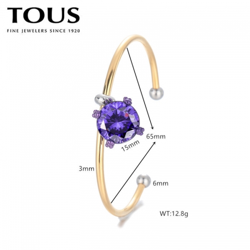 Stainless Steel Tou*s Bangle-DY240710-SL-227G-271-19