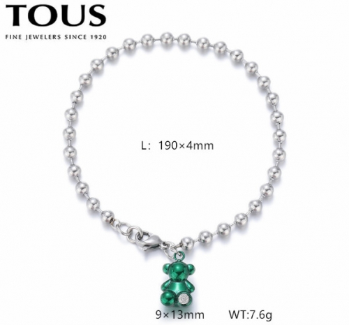 Stainless Steel Tou*s Bracelet-DY240710-SL-272SG-171-12