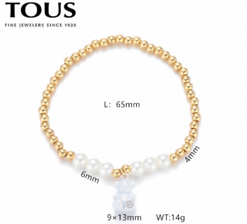 Stainless Steel Tou*s Bracelet-DY240710-SL-266GW-243-17