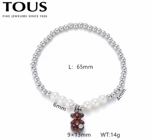 Stainless Steel Tou*s Bracelet-DY240710-SL-262SC-214-15