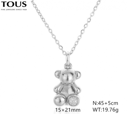 Stainless Steel Tou*s Necklace-DY240710-XL-210S-214-15