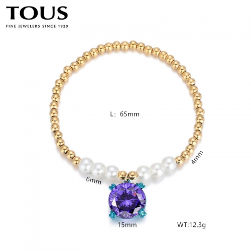 Stainless Steel Tou*s Bracelet-DY240710-SL-221G-243-17