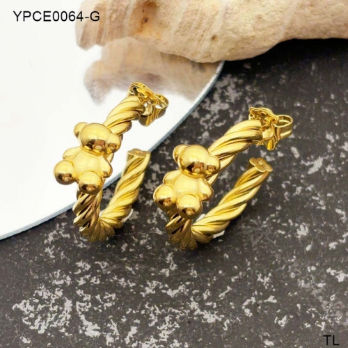 Stainless Steel TOU*S Earrings-SN240726-YPCE0064-G-16.5