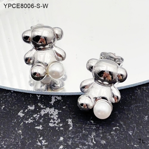 Stainless Steel TOU*S Earrings-SN240726-YPCE8006-S-W-13