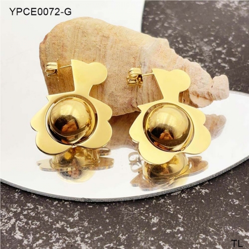 Stainless Steel TOU*S Earrings-SN240726-YPCE0072-G-15.3