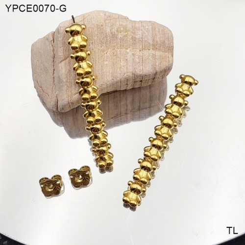 Stainless Steel TOU*S Earrings-SN240726-YPCE0070-G-14.7