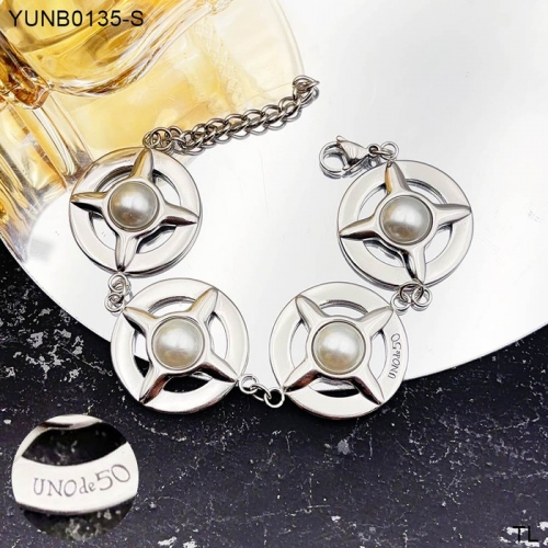 Stainless Steel uno de *50 Bracelet-SN240726-YUNB0135-S-21.5