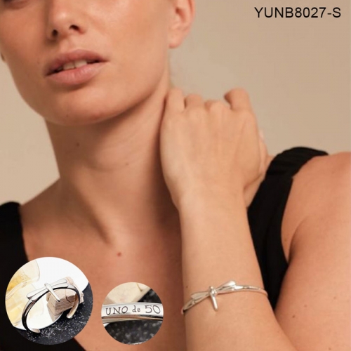 Stainless Steel uno de *50 Bangle-SN240726-YUNB8027-S-22.3