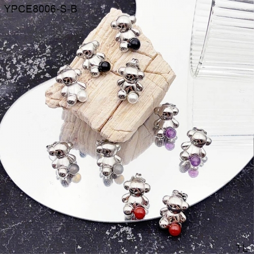 Stainless Steel TOU*S Earrings-SN240726-YPCE8006-S-B-13