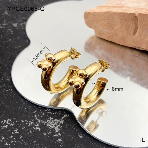 Stainless Steel TOU*S Earrings-SN240726-YPCE0065-G-17.1