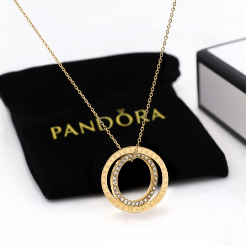 Stainless Steel Brand Necklace-HY240730-P8VIOL