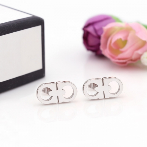 Stainless Steel Brand Earrings-HY240730-P5VEDE