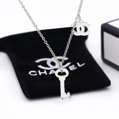 Stainless Steel Brand Necklace-HY240730-P6BREZA