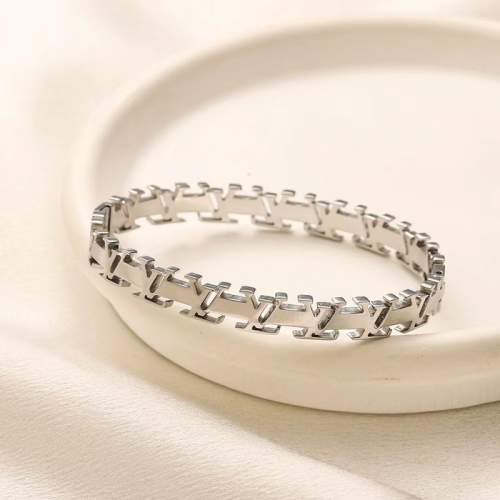 Stainless Steel Brand Bangle-YWA240808-P14IKSD (2)